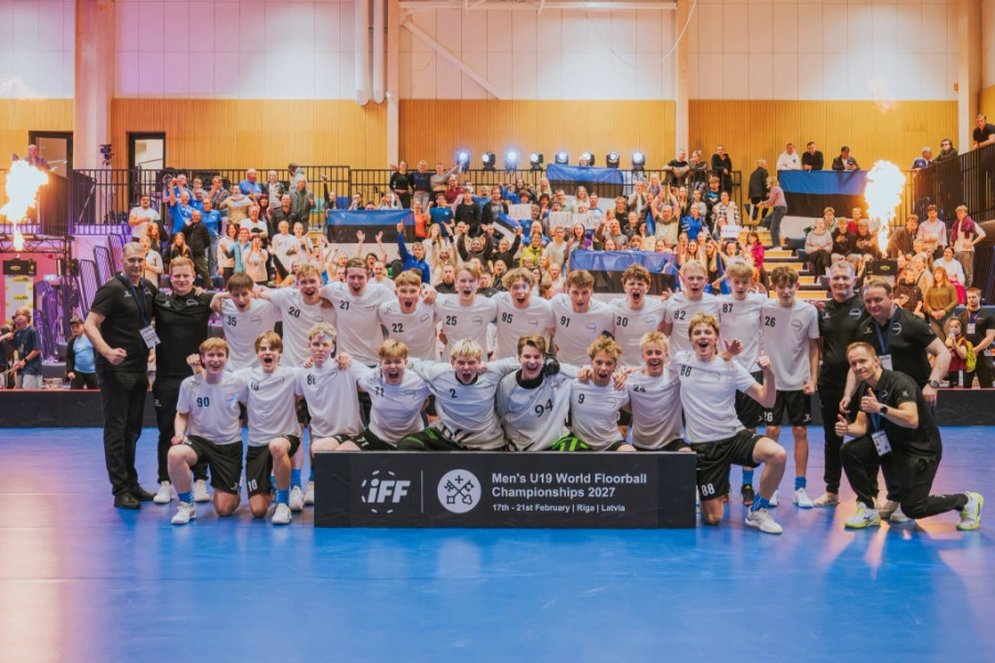 Eesti U19 noormeeste saalihokikoondis kindlustas koha MM-finaalturniiril