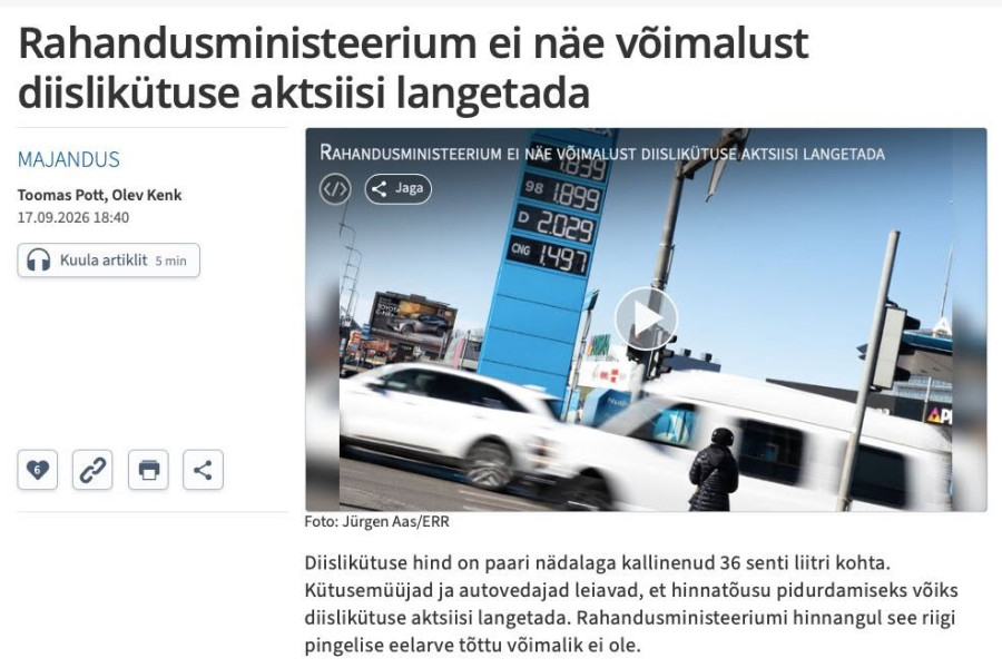 Kui miski eestlasele ei meeldi, siis on selleks lätlastele alla jäämine