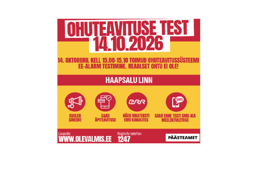 14. oktoobril saab varjumisoskust praktikas meelde tuletada
