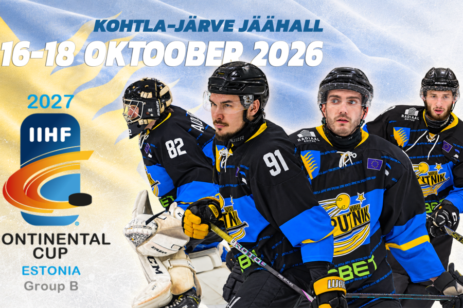 Kohtla-Järve võõrustab rahvusvahelist jäähokiturniiri – IIHF Continental Cup 2026