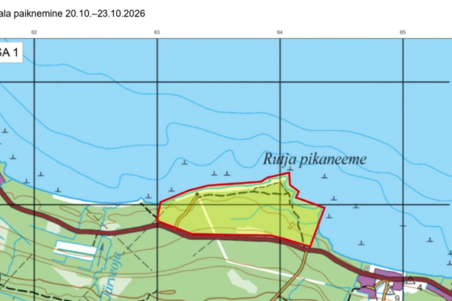 Rutja rannaalal viiakse ajavahemikul 20.-23. oktoober läbi riigikaitseline harjutustegevus