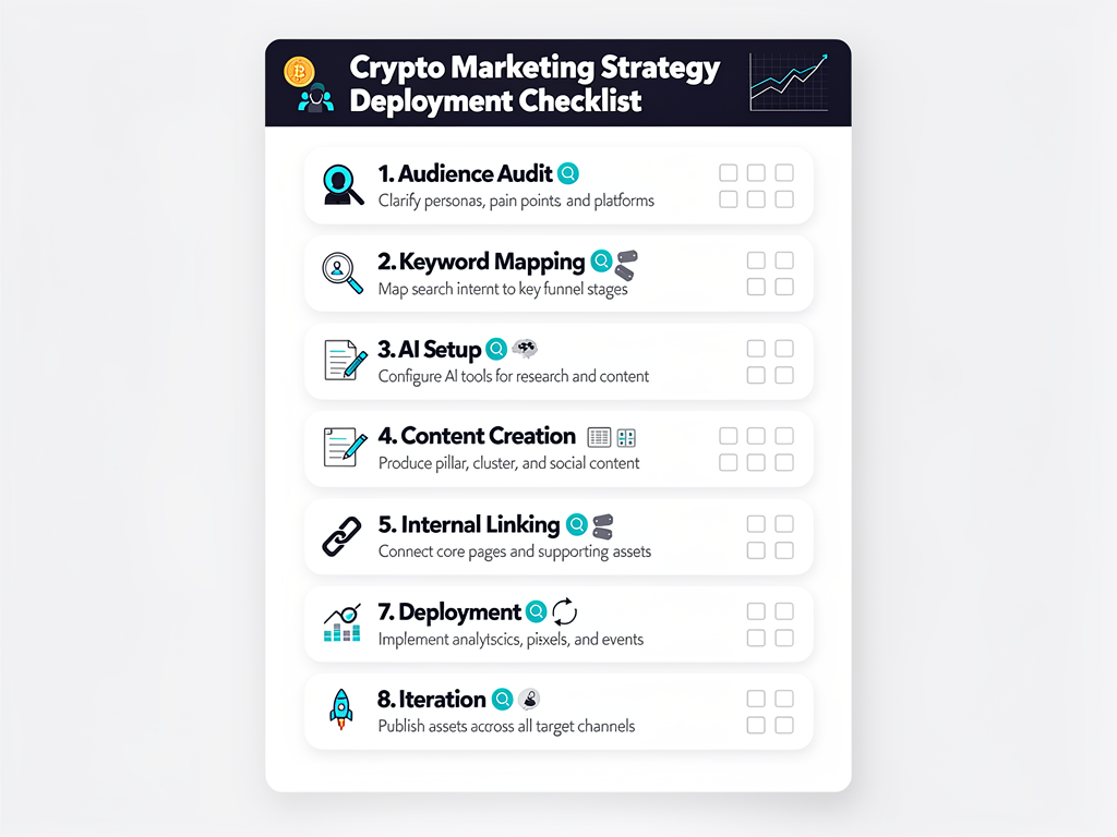 Checklist to Deploy Crypto Marketing Ideas Today