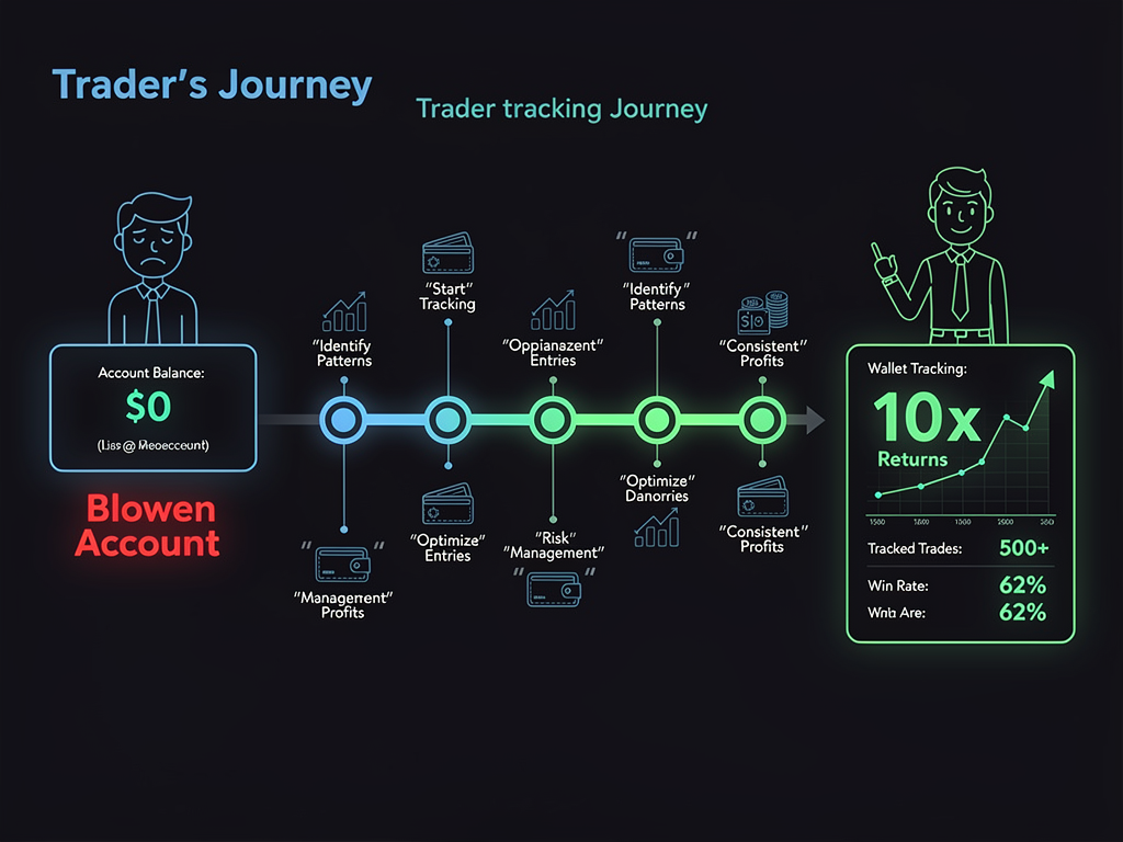 Case study results showing trader achieving 10x returns using crypto buy sell signals telegram wallet tracking method