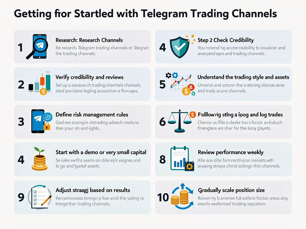 Action checklist for starting with crypto trading tips Telegram channels and executing signals profitably