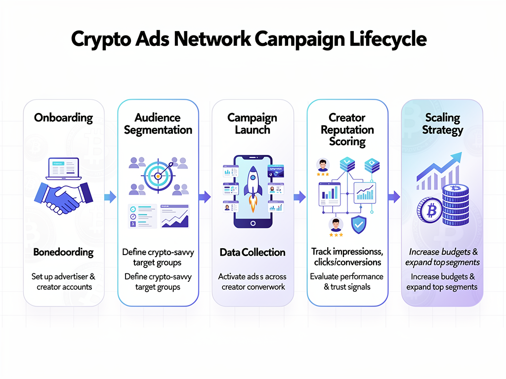 How Crypto Ads Networks Work: Step-by-Step