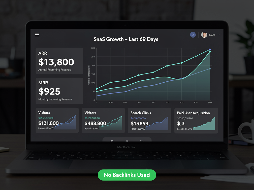 Case 3: SaaS Founder Reaches $13,800 ARR in 69 Days with Zero-Backlink SEO