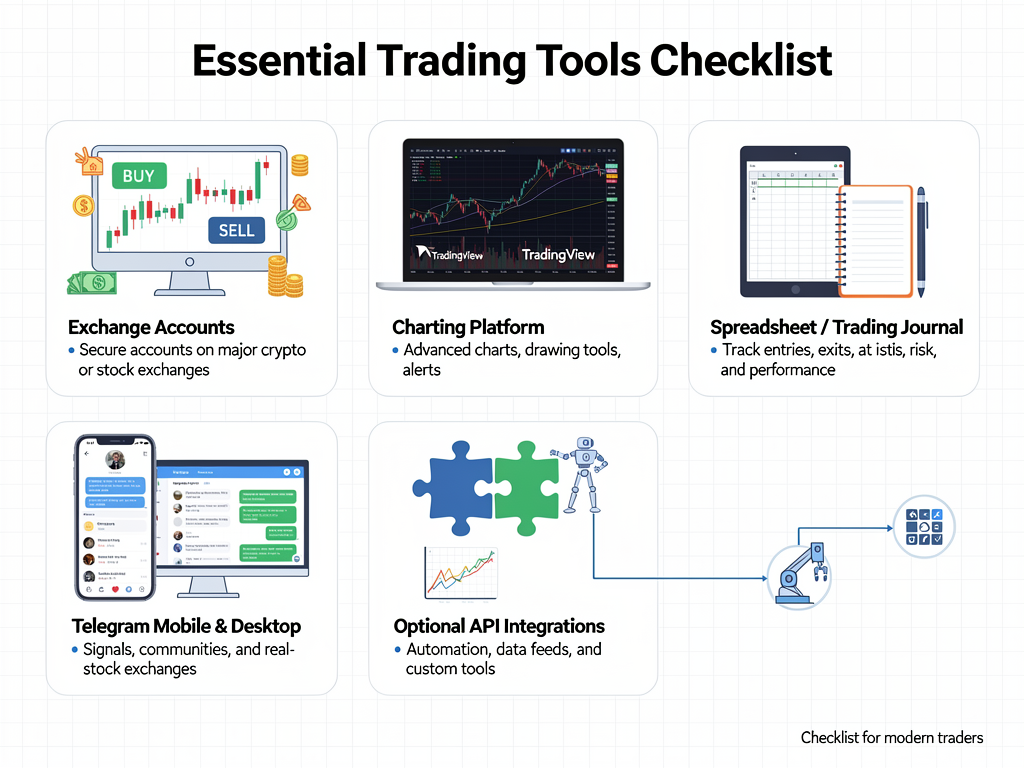 Essential tools and checklist for getting started with free crypto futures signals telegram trading