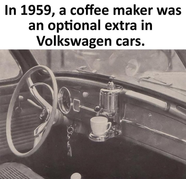 Kohvimasin VW autodele, 1959.