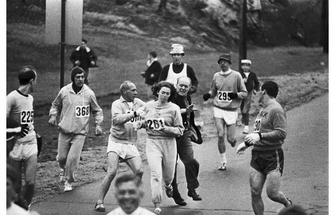 1967. aastal sai Kathrine Switzerist esimene naine, kes Bostoni maratoni lõpetas, hoolimata võistluste korraldajate katsetest takistada tal võistlemast