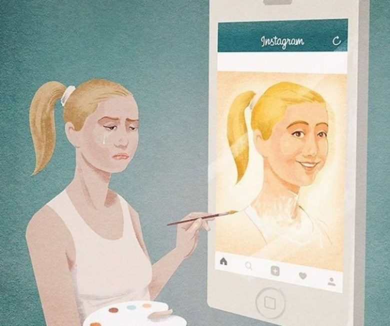 Oleme kurb põlvkond rõõmsate piltidega