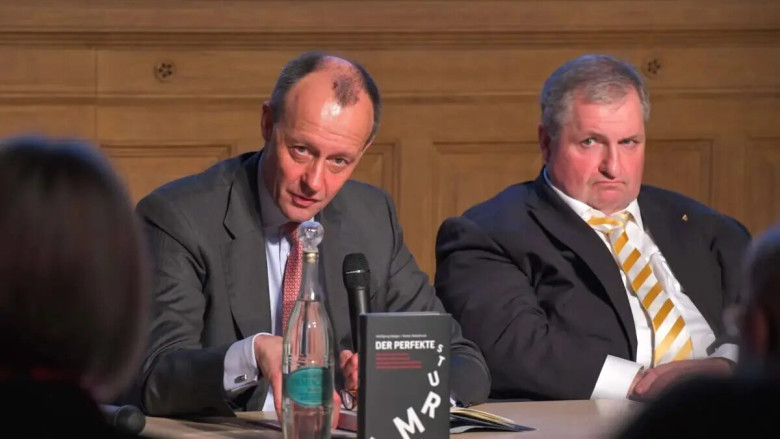 Friedrich Merz, tulevane Saksamaa Liitvabariigi liidukantsler ja Wolfgang Steiger, CDU majandusnõukogu peasekretär