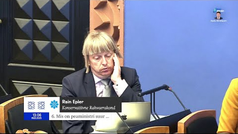 Kolmapäevases Riigikogu infotunnis võttis EKRE fraktsiooni saadik Rain Epler ette vastuolud peaminister Kristen Michali juttudes ja tegudes