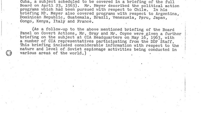 Mahlakaid asju ülemaailmsete CIA "varjatud tegevusprogrammide" kohta