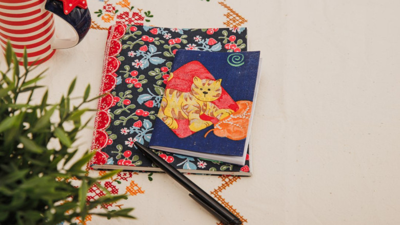 Anna kulunud või igavale märkmikule uus ilme kangast kaantega!