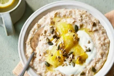 Hommikupuder rosinate, aprikooside või ploomidega