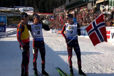 VIDEO | Vennad võeti finišis šampanjaga vastu