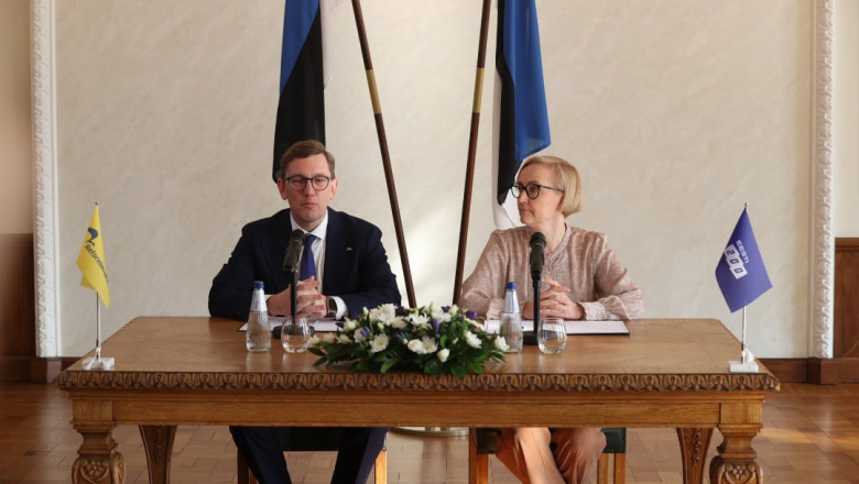 FOTOD | Reformierakond ja Eesti 200 allkirjastasid koalitsooni alusleppe