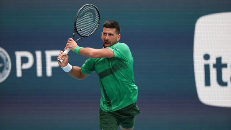 Novak Djokovic teenis Miamis rekordilise võidu