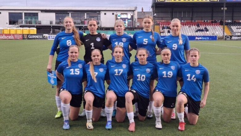 Üleminuti värav tõi neidude U-17 koondisele valikturniiri kolmanda viigi
