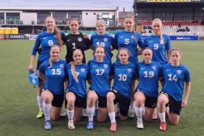 Üleminuti värav tõi neidude U-17 koondisele valikturniiri kolmanda viigi