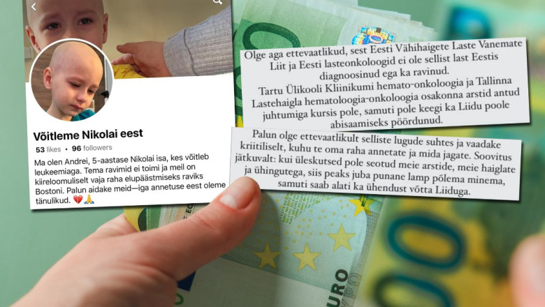 Julm mäng emotsioonidega: annetuste kogumiseks on appi võetud vähihaige laps, keda ei ole Eestis olemas