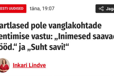 Õhtuleht kirjutab sageli päris häid lugusid, aga siis vahel tuleb jälle selline ämber