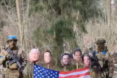 Ukrainlased põletavad Ameerika lippu