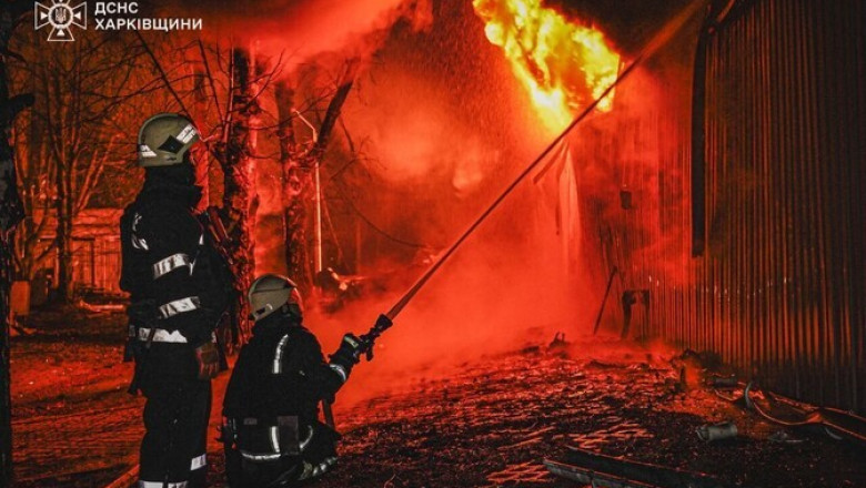 Harkivis sai Vene droonirünnakus vigastada üheksa inimest