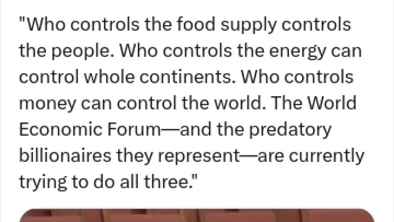 Terrorirakk WEF on nüüd pööranud oma kurja tegevuskava toidule