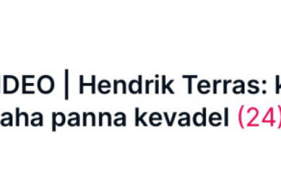 Inimene on end ülikiiresti asjadega kurssi viinud