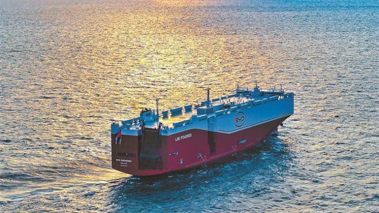 Maailma suurim autoveolaev BYD Shenzhen