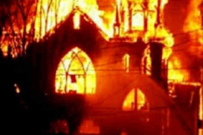 Quebec, Kanada. Veel üks kirik põles maani maha