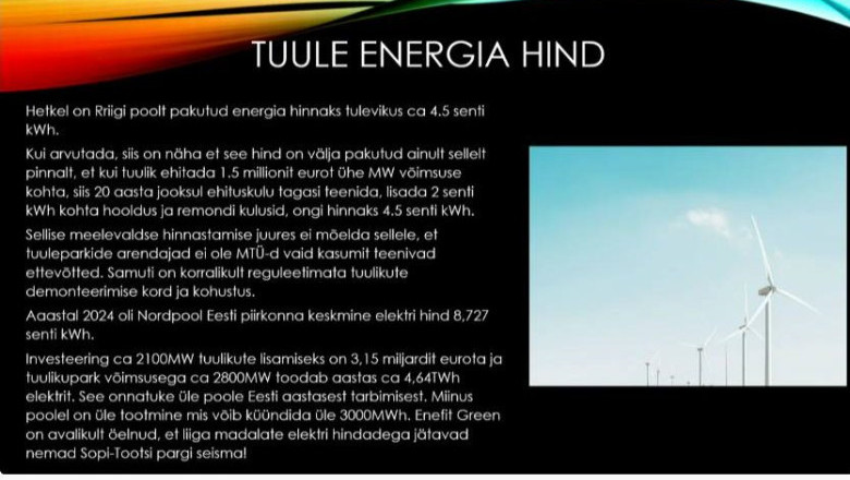 Eestis ei ole mägesid, mille otsa hüdrosalvestus teha