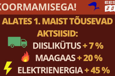 Elagu 1.mai. Valitsuse kingitus eestlasele