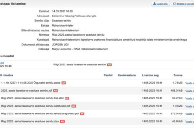 Kuidas teha lisaeelarvet?