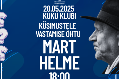 Rahvakohtumine Mart Helmega KuKu klubis 20.mail kell 18