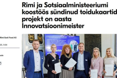 Aasta innovatsioonitegu - toidukaartide jagamine?