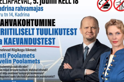 Rahvakohtumine “Kriitiliselt tuulikutest ja kaevandustest” Kadrina Rahvamajas