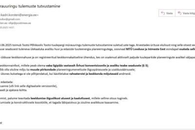 Rahva eest varjates: 3. juunil tutvustatakse Sopi-Tootsi tuulepargi mürauuringut