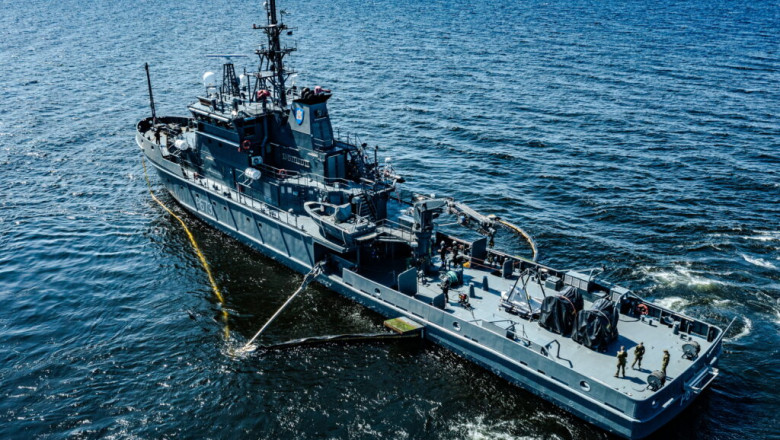 Merevägi ja Riigilaevastik harjutasid koos liitlastega reostustõrjet