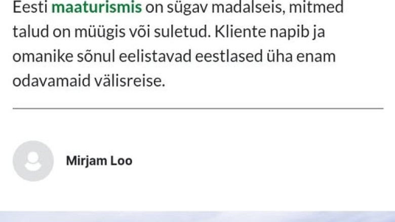 Aitäh parteile ja valitsusele!