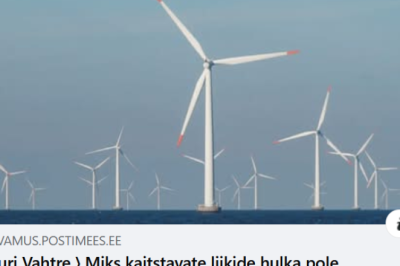 Eesti rahvas pole kaitstav liik, kuigi maapiirkonnad tühjenevad tuuleparkide tõttu