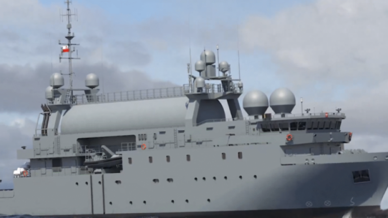 Poola lasi vette uue mereväe luurelaeva nimega ORP “Jerzy Różycki”