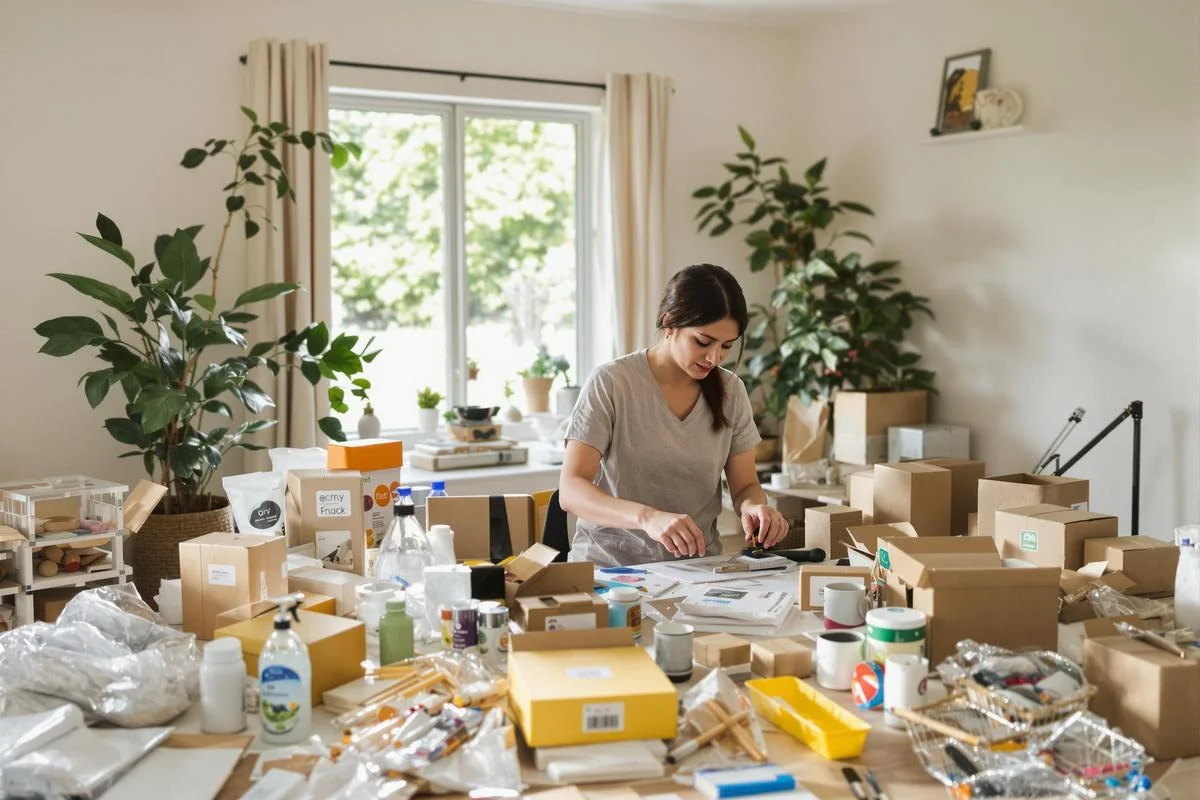 Mise sous pli à domicile, travail simple et rapide.